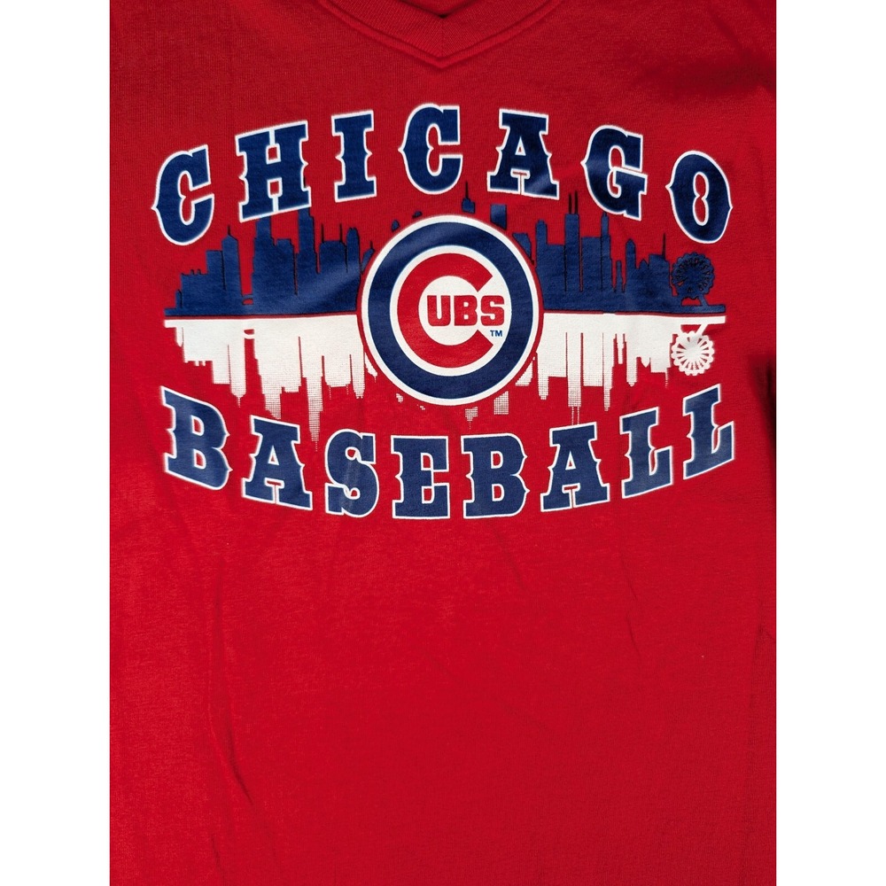 Chicago Cubs/MLB | Team Athletics | Red | Girl's | Skyline T-Shirt | XL (14/16) - Picture 6 of 8